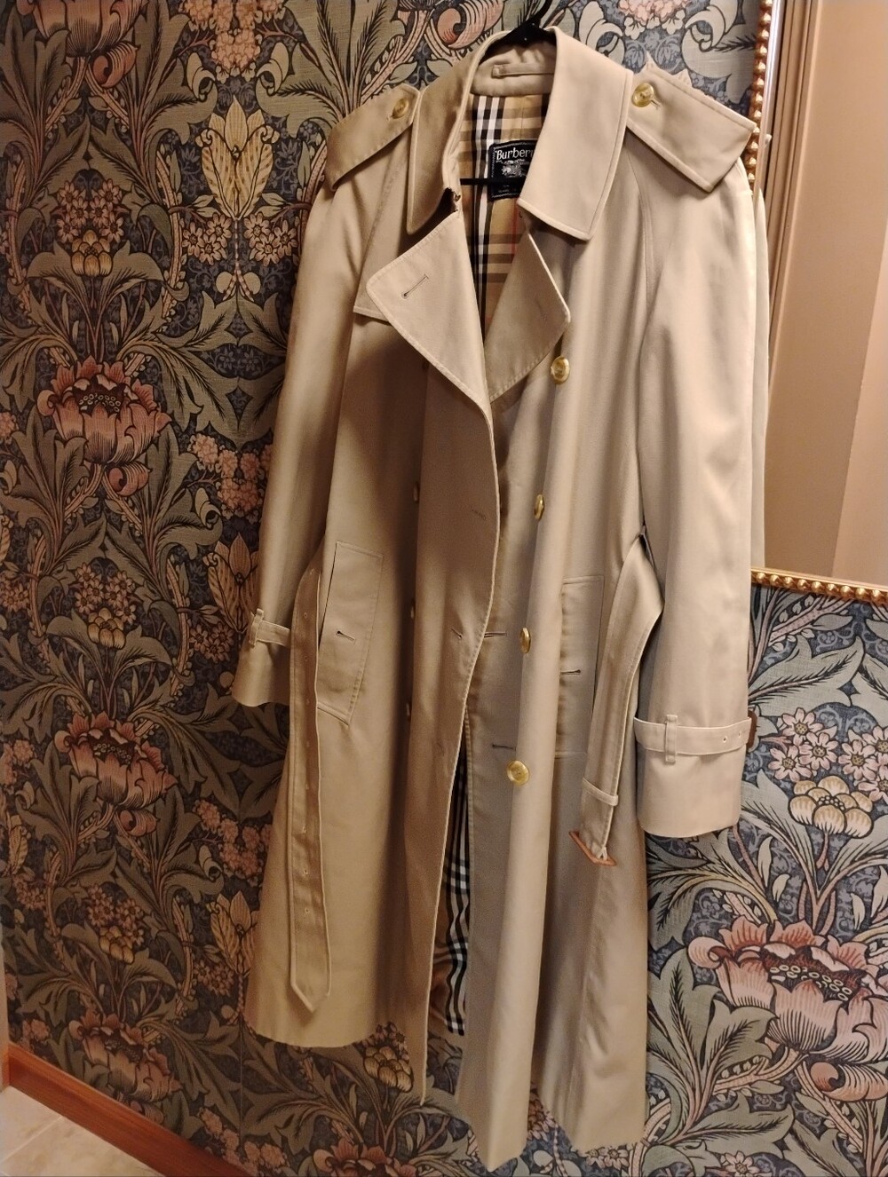 Vintage Burberry Trench Coat, With Nova Check Lining